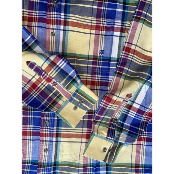 Vintage Twenty X Western check shirt cowboy plaid Cotton Rodeo Men XXL - Picture 3 of 9